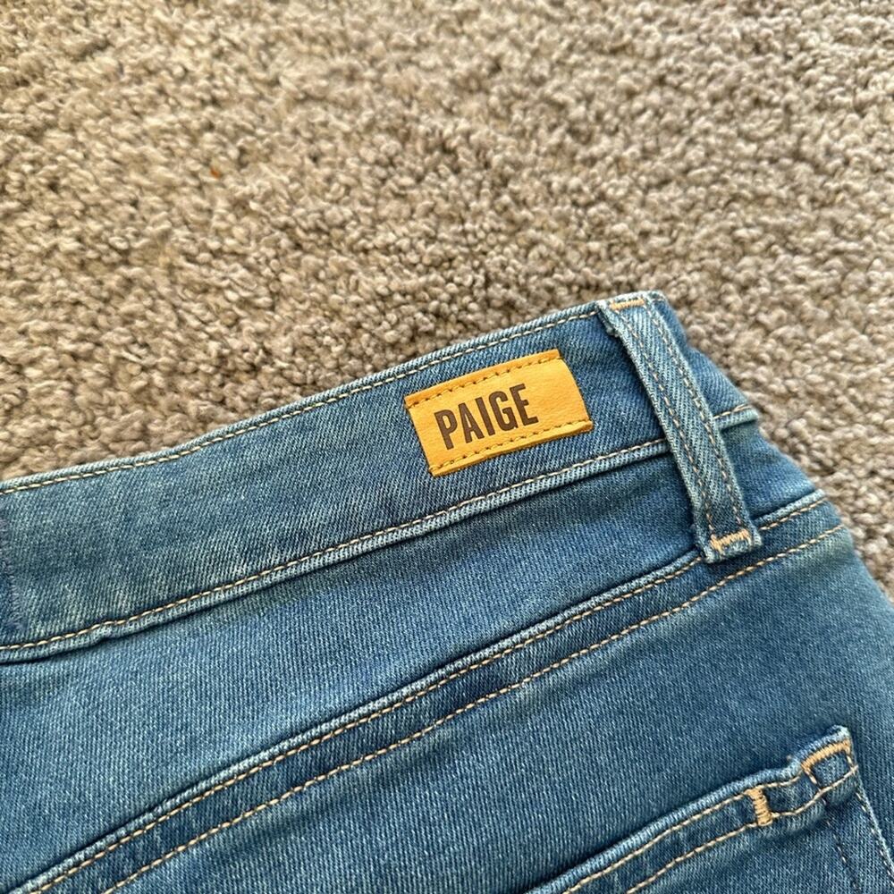 PAIGE Blue Flare & Wide Leg Jeans - Picture 9 of 10